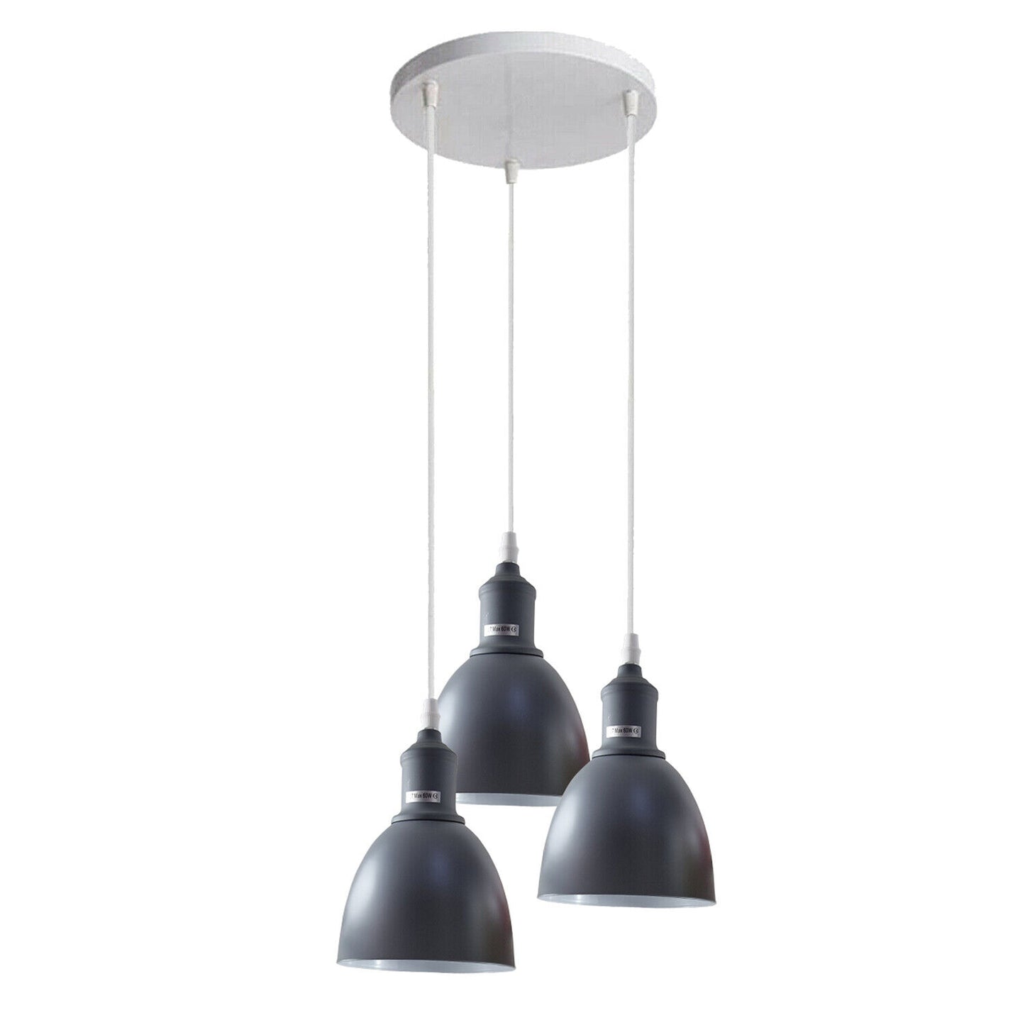 Industrielampen Esstischlampe TRIO Leuchten Pendelleuchte, 15 cm, Grau~2502