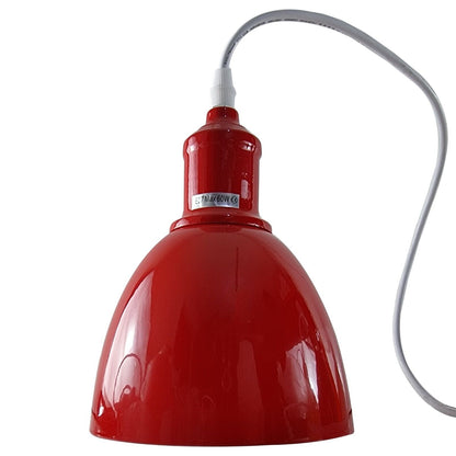  rustikal Rote Pendelleuchte mit 3-flammig(LED -Glühbirne)