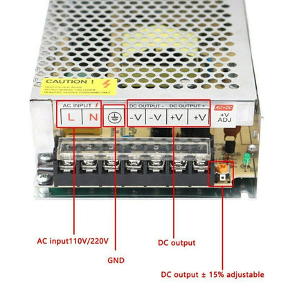24 Volt DC LED- IP20 Transformator -7.5 A,180 W(Innenbereich)~2446