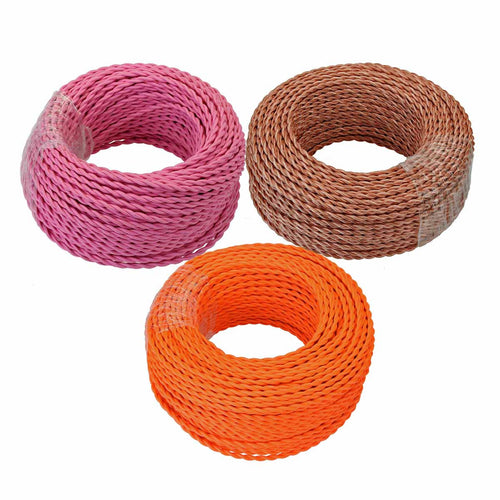 Vintage 2-adriges gedrehtes Seidenstoff kabel 0.75mm²:~1440