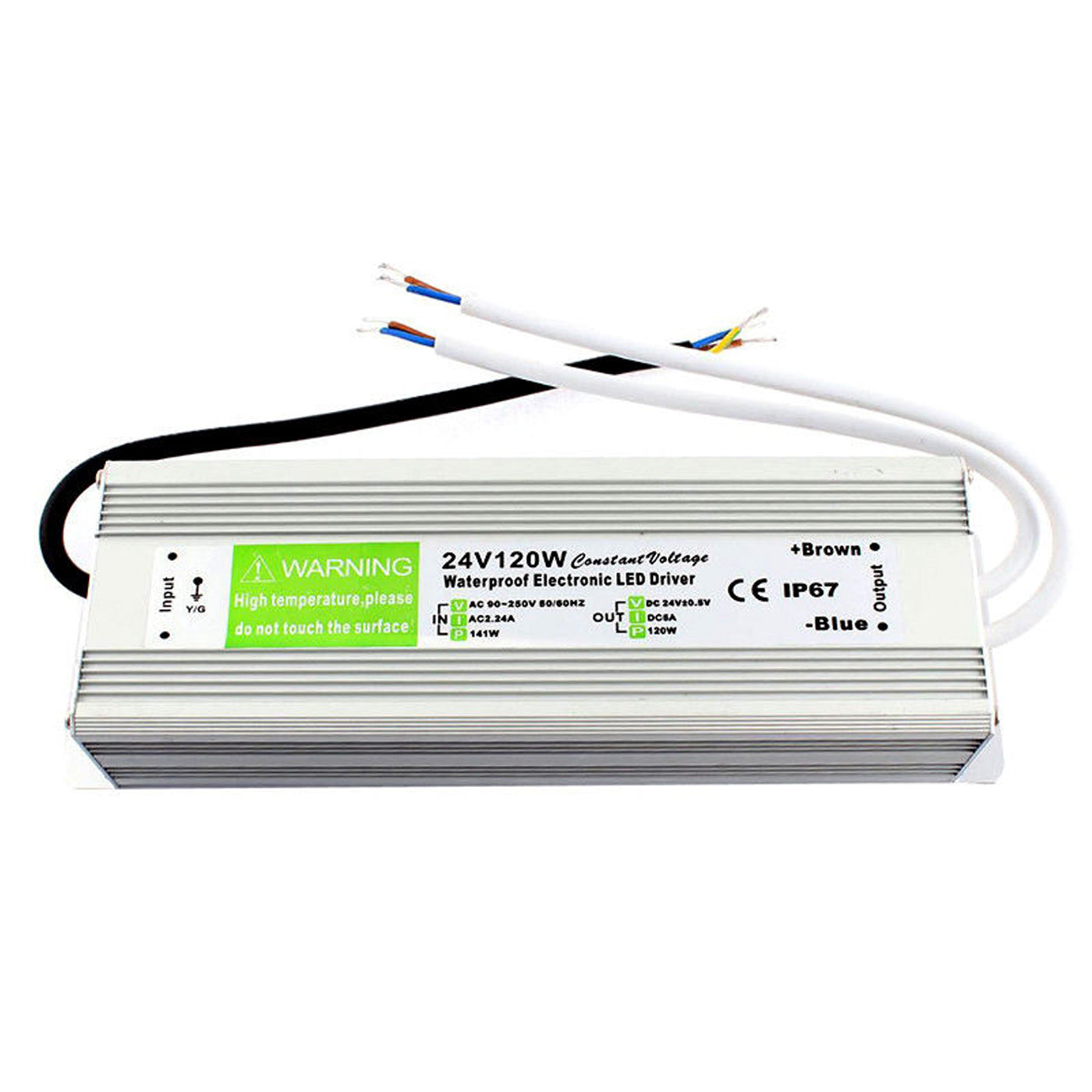 LED Netzteil 24V DC, 120W, 8A, IP67 Netzgerät Wasserdicht Treiber~2421
