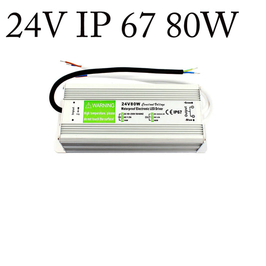 LED Netzteil 24V DC, 80W, 3.3A, IP67 Netzgerät Wasserdicht Treiber~2422