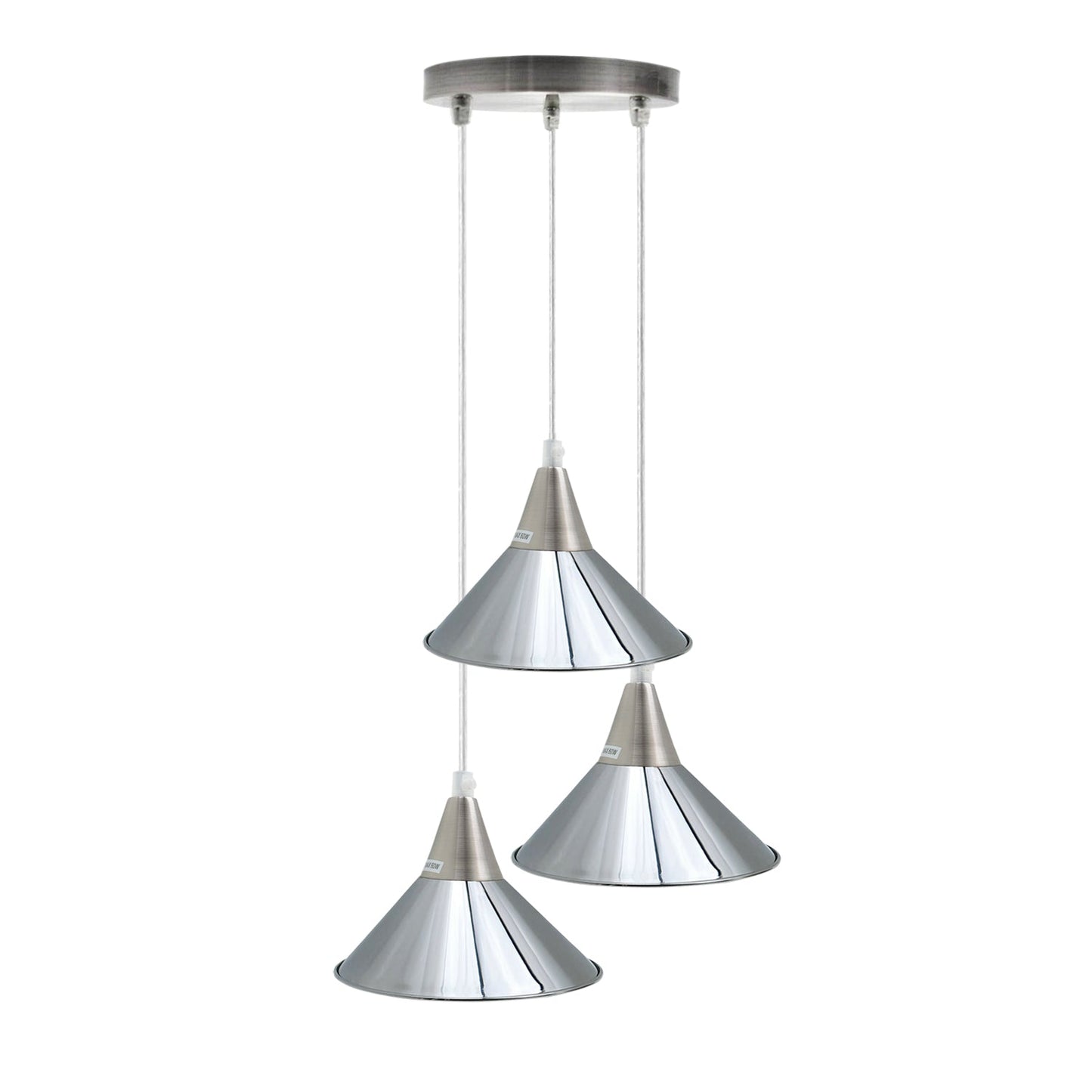 3-Kopf-Industrie-Metalldecken-bunter hängender Farbton-moderne hängende Retro-Licht-Lampe