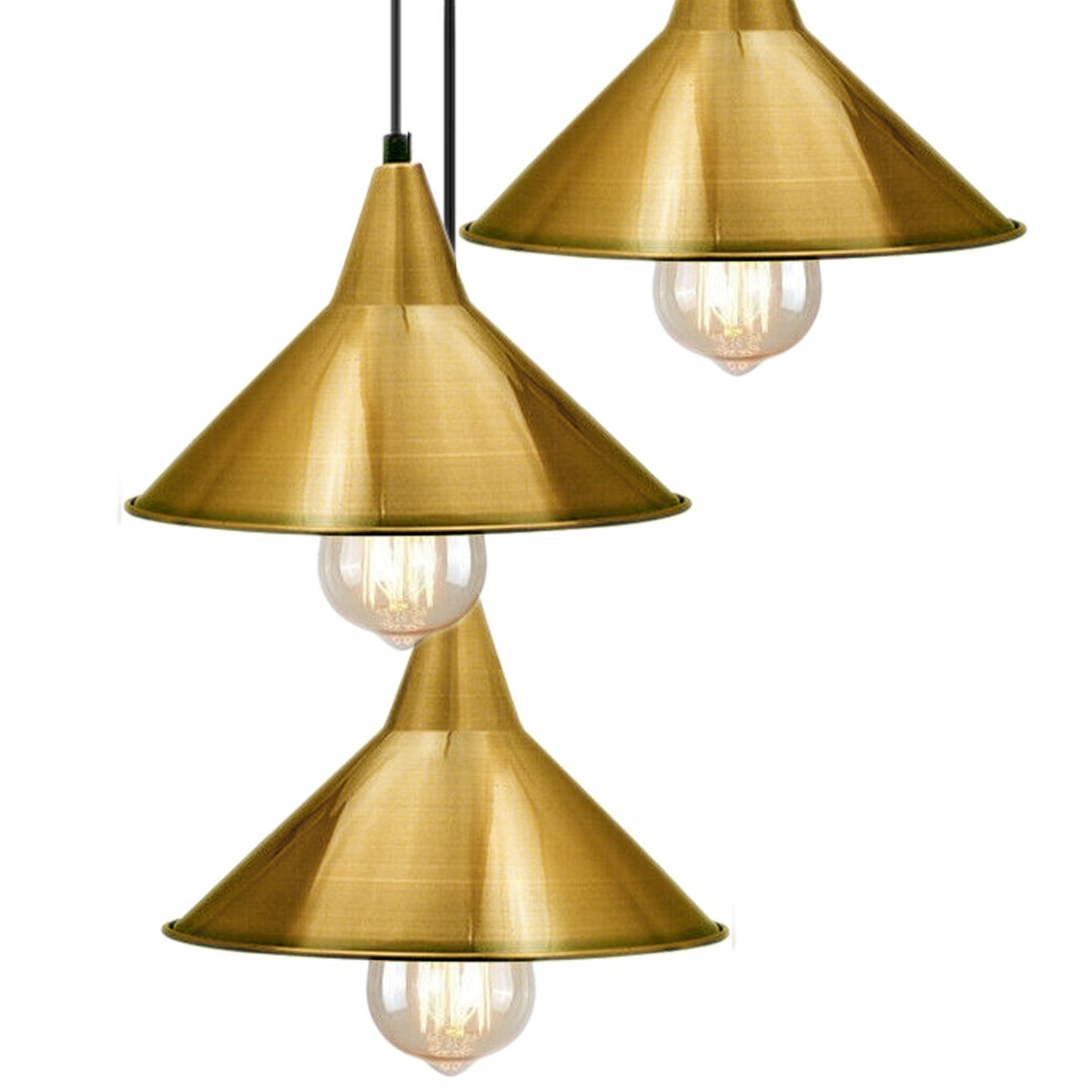 3-Kopf-Industrie-Metalldecken-bunter hängender Farbton-moderne hängende Retro-Licht-Lampe