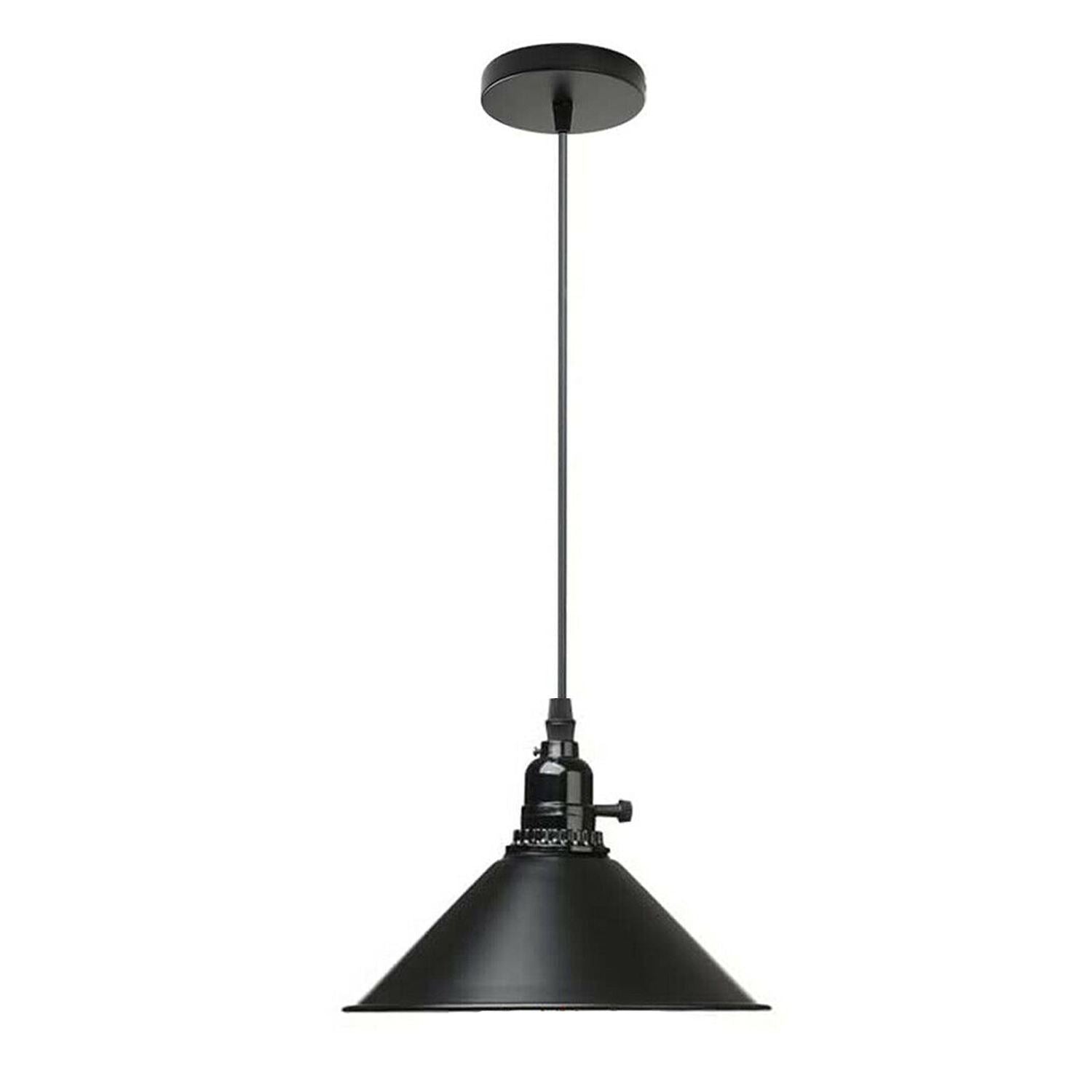 Vintage Industrie 3-Wege Deckenpendelleuchte Metall Retro Loft Hang Lampenschirm