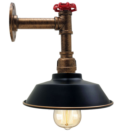 Moderner Vintage Industrial Loft Metall Retro Sconce Wandleuchte Lampenschirm