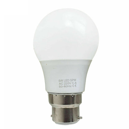 B22 5 W energiesparende warmweiße LED-Glühbirnen A60 B22 Schraubbirnen, nicht dimmbar