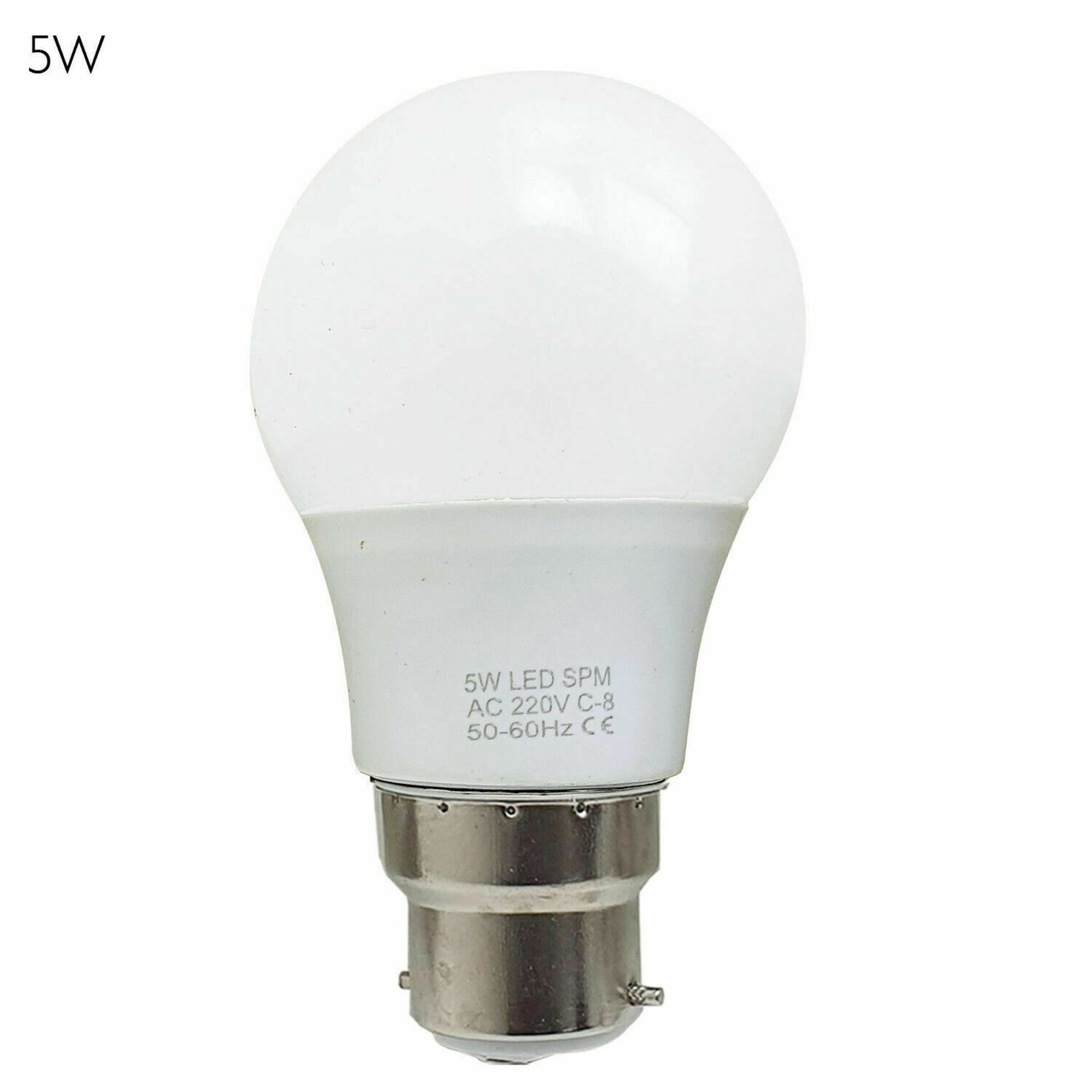 B22 5 W energiesparende warmweiße LED-Glühbirnen A60 B22 Schraubbirnen, nicht dimmbar
