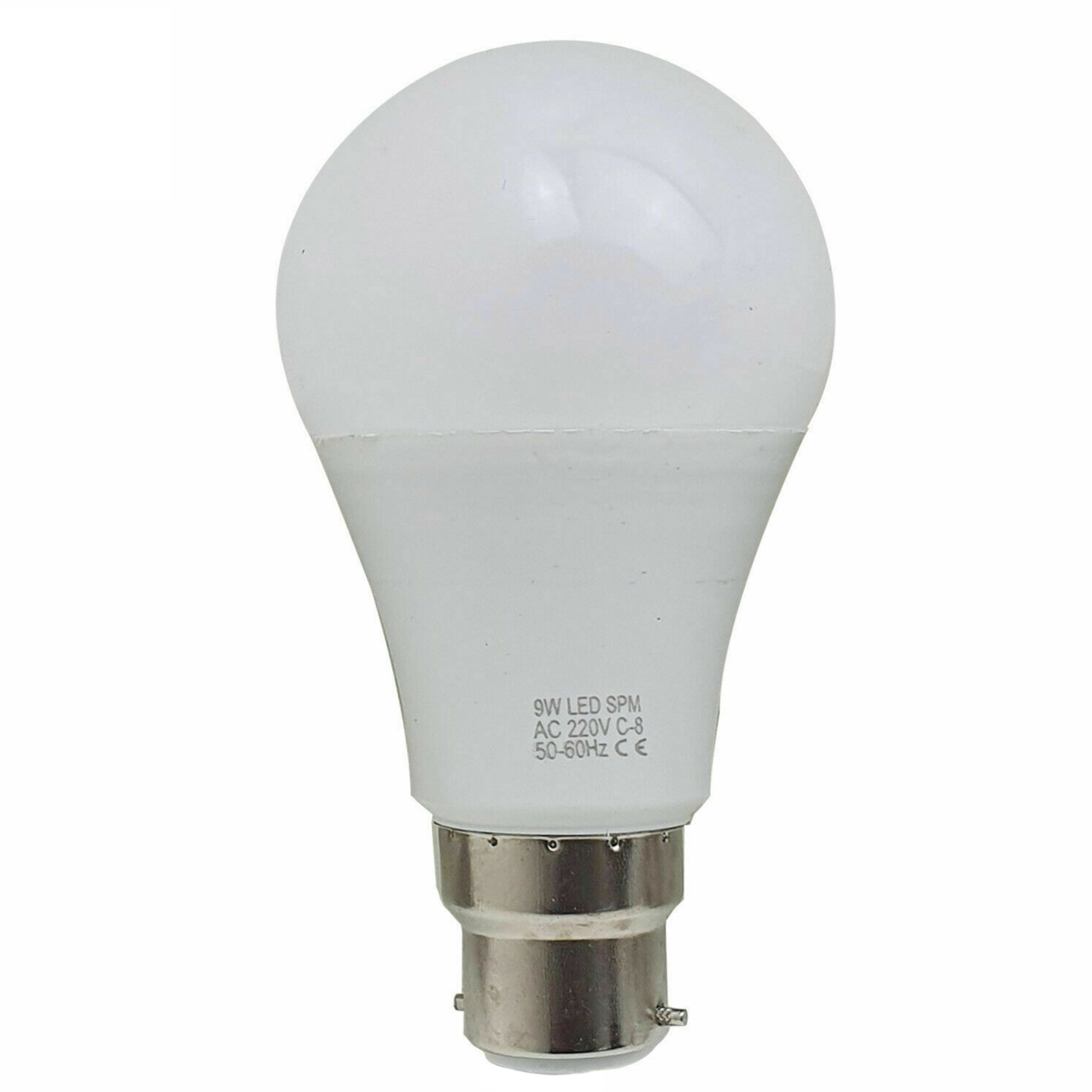 B22 9 W energiesparende warmweiße LED-Glühbirnen A60 B22 Schraubbirnen, nicht dimmbar