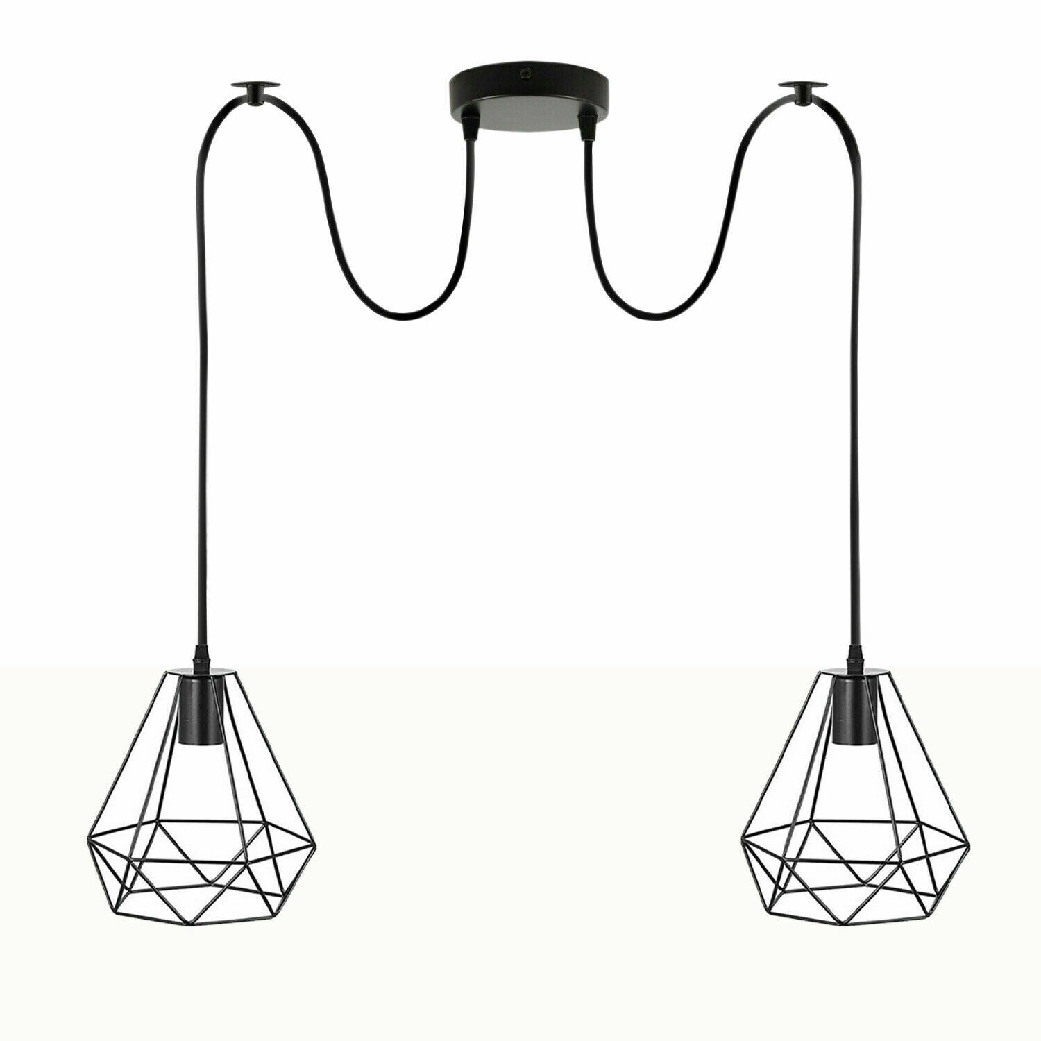 LEDSone Industrial Vintage Lampe Retro-Stil Deckenleuchte Verschiedene Spinnenlampe Pendelleuchte Kronleuchter E27 ~