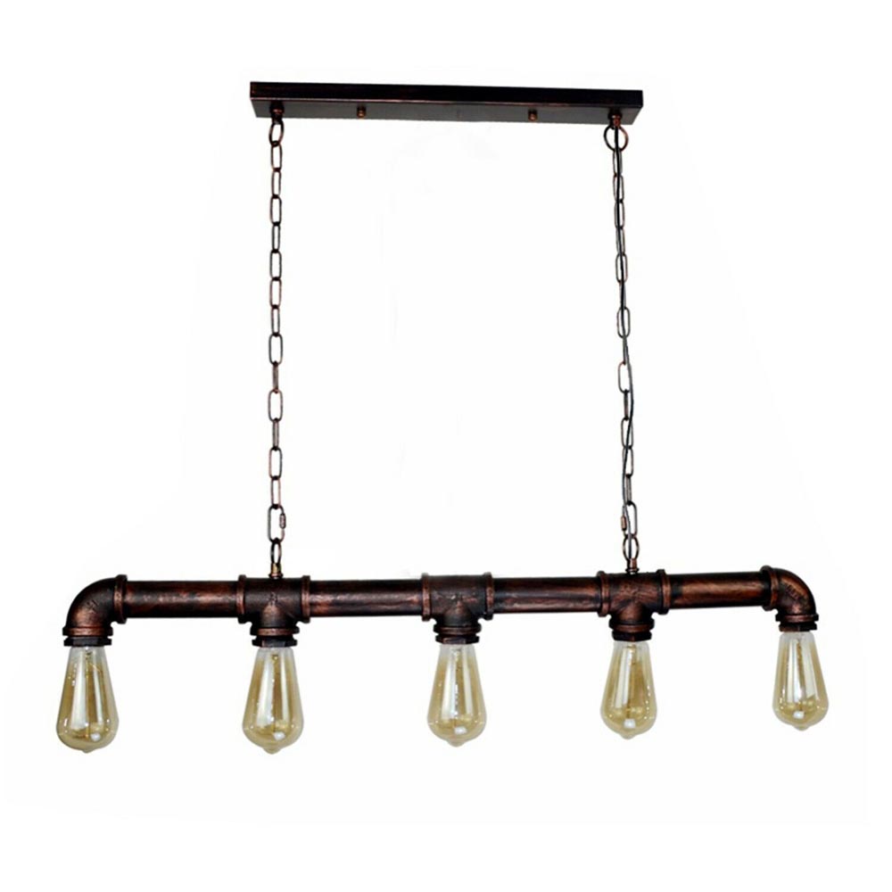 5 Flammig Rohr Hängelampe Industrial Pendelleuchte