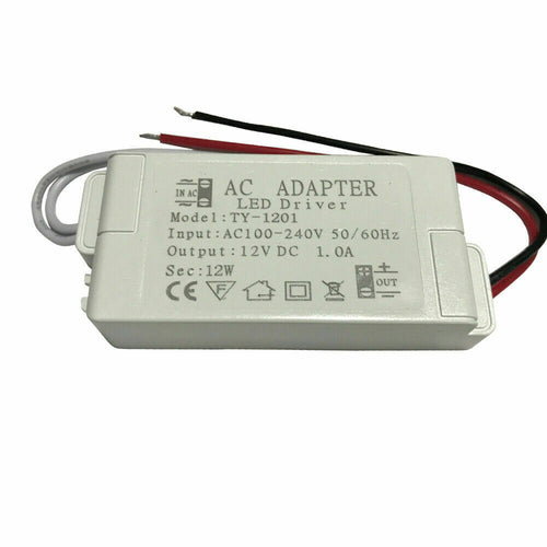 LED-transformer 12V DC 12W, 1,25A, 110-230V AC, konstant spændingstransformer ~2441