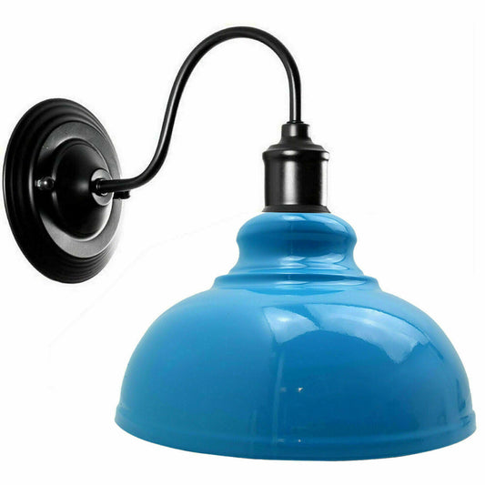 Blau Farbe Moderne Retro Wandlampe Taschenlampe Edison Metalllampe Vintage Industrie Loft Design