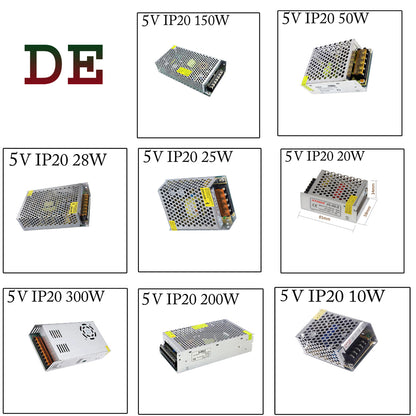LED Netzteil Schaltnetzteil 5V DC, 2A, 25W, IP20 Transformator~2432