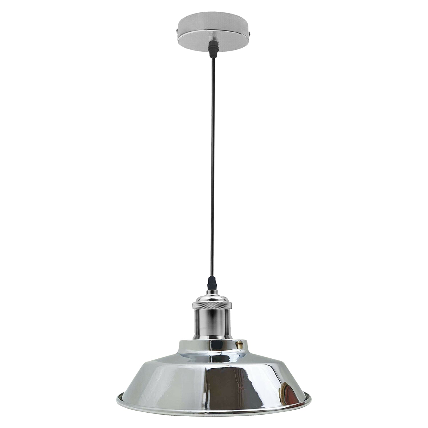 Vintage Modern Industrial Deckenlampenschirm Pendelleuchte Retro Loft Satin Nickel