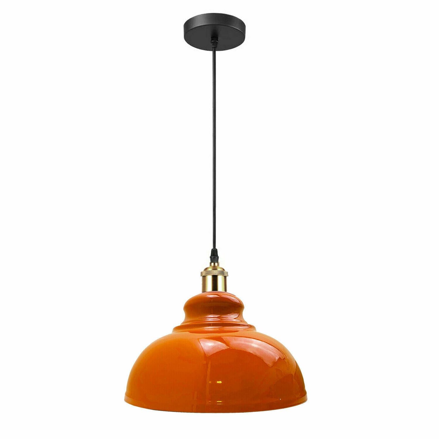Neue modern Retro Loft Metall Orange Deckenlampenschirm Pendelleuchte