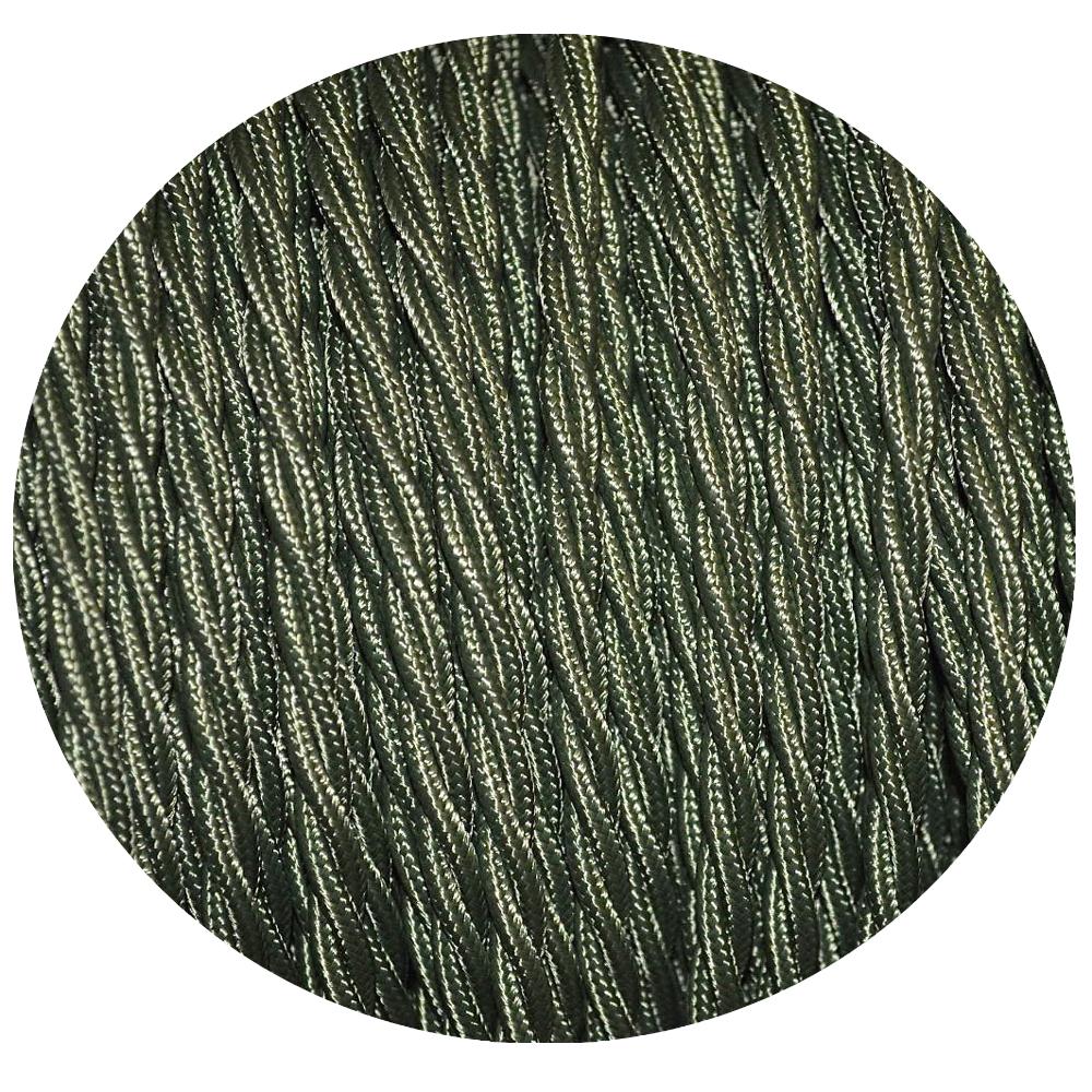 LEDSone Stoffkabel Rundkabel – 2-adrig, 1 M, Cremefarben, 2x0,75 Mm², Für Lampen & Deko