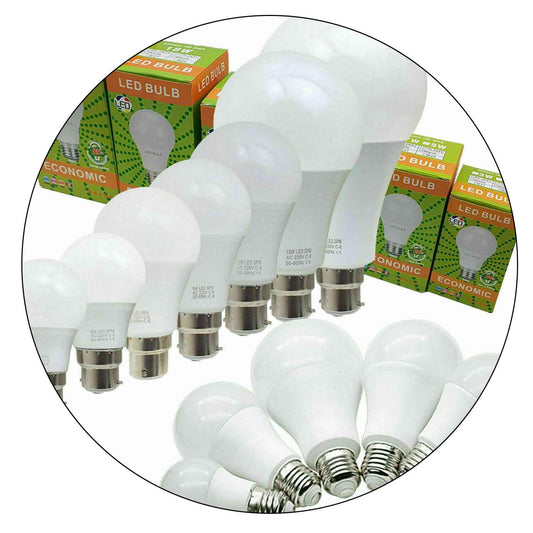 B22,E27 Fassung LED Glühbirne  Globe