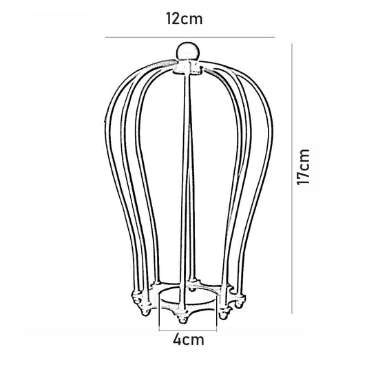 Schwarzer Drahtkäfig-Lampenschirm (771)