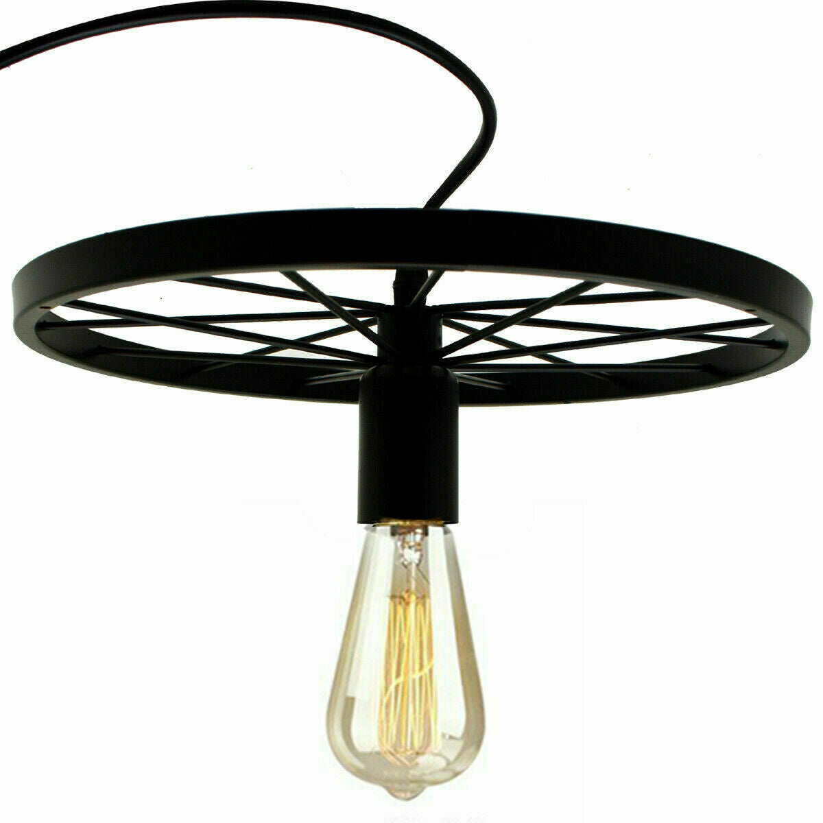 3 Wheel Black Retro Vintage Pendant Lamp Kitchen Bar Hanging Ceiling Light~1804