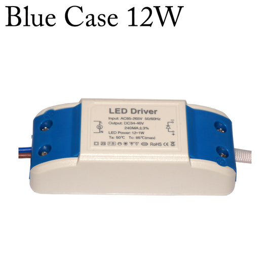 Blaues Gehäuse 12W LED-Treiber Netzteil Transformator AC - 240V - DC Konstantstrom LED-Treiber