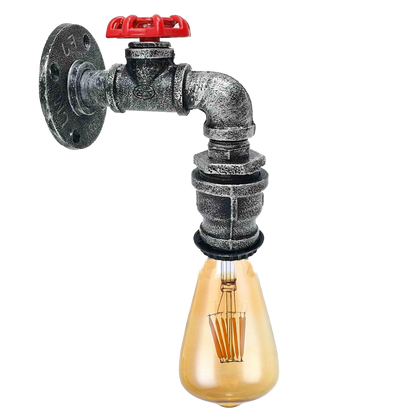 Industrieller Einzelkopf Rustikale Wasserpfeife Vintage Loft Wandleuchte LEDSone DE