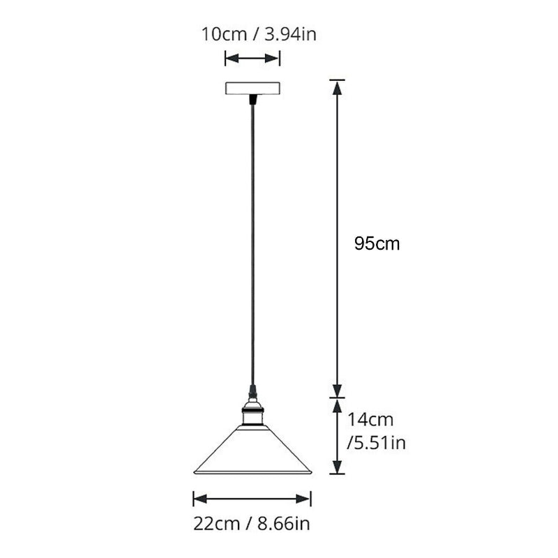 Bunte Metall-Deckenleuchten  10cm           
