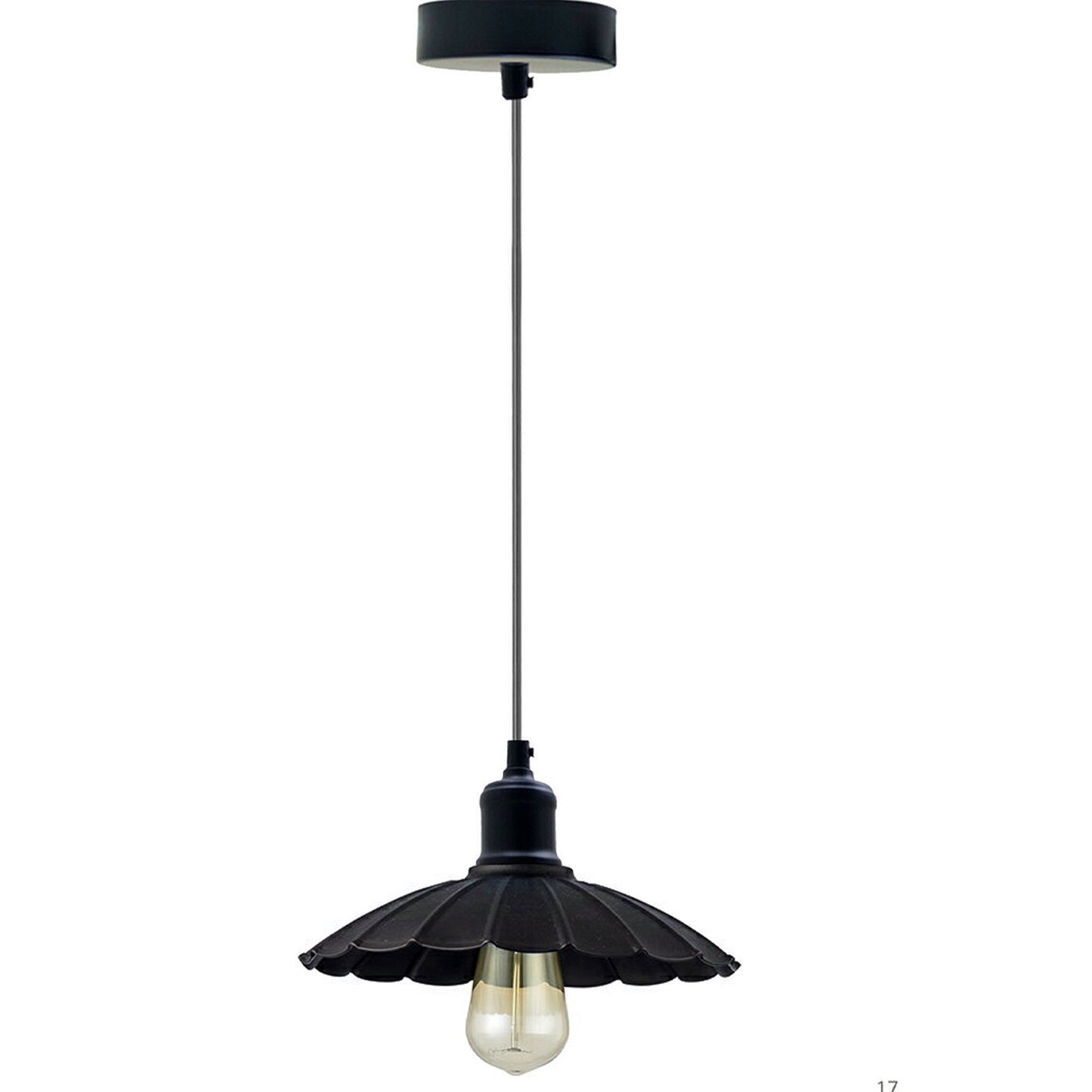 Schwarz -Industriedesign Küchenlampe E27 Hängelampe Retro Pendellampe Lampe Leuchte