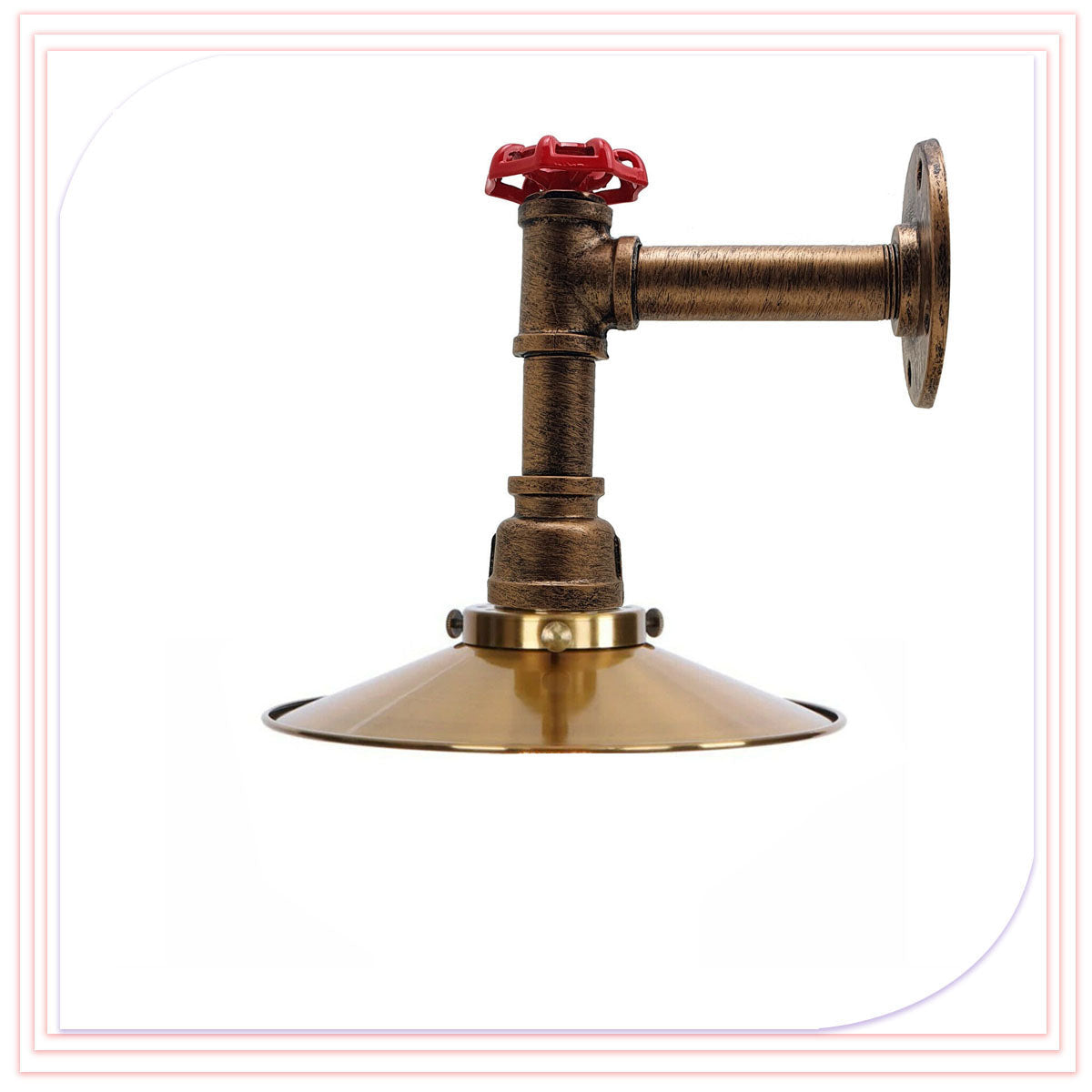 Wandrohrlampe Retro Licht Steampunk Vintage Wandleuchte LEDSone DE-4