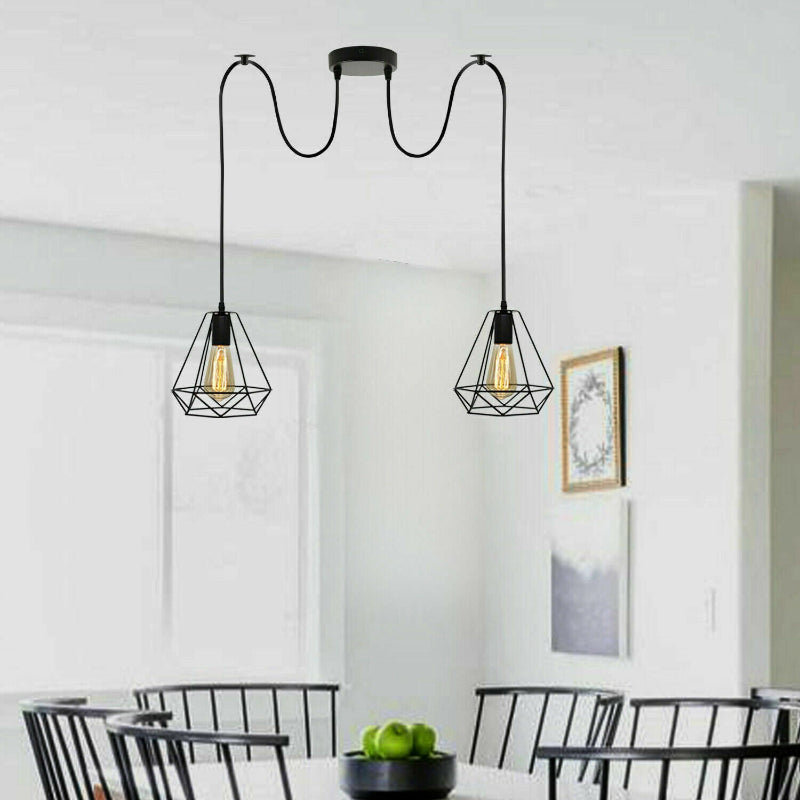DIY Hängeleuchte Industrie-Stil schwarz