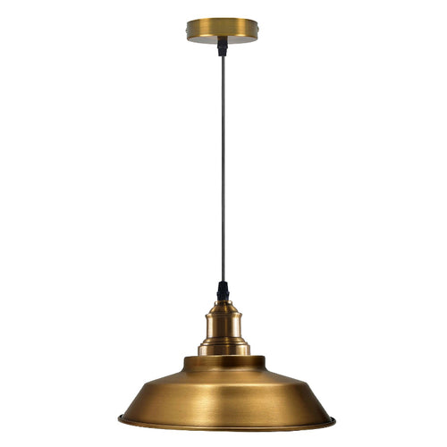 Vintage GelbMessing Pendelleuchten E27 Fassung| Ø 22cm~2014