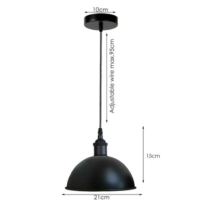 Einstellbare Größe Kuppel_Deckenleuchte Hängelampe Lampenschirm 