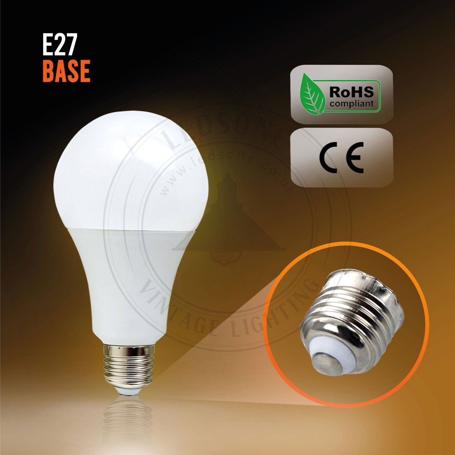 E27 5W warmweiße LED für Wohnzimmer