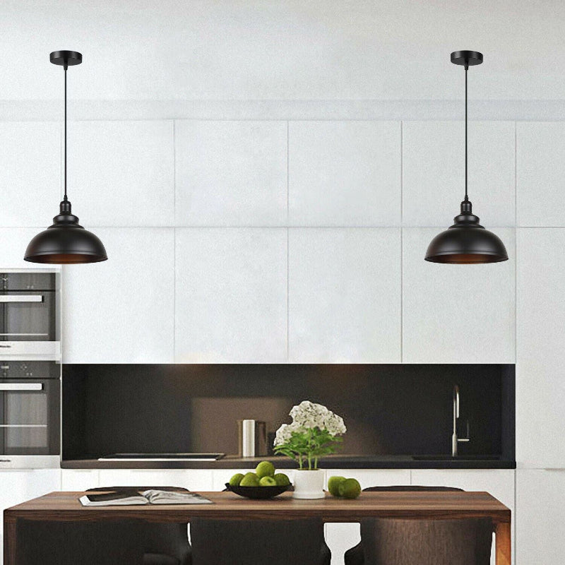 Edison Leuchte Hängelampe schwarz Metall