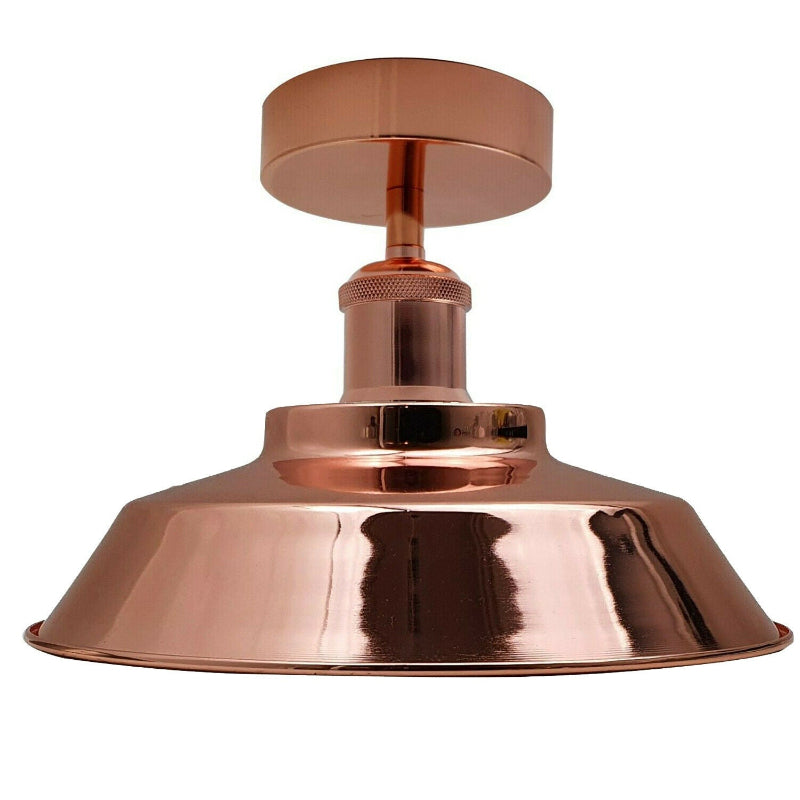 Elegante Deckenleuchte in Roségold im Industrial Stil für die Küche