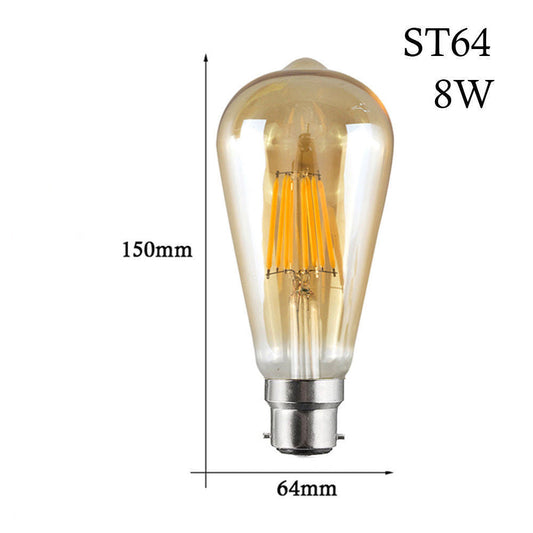 B22 Fassung Glühbirne ST64 B22 8W Dimmable