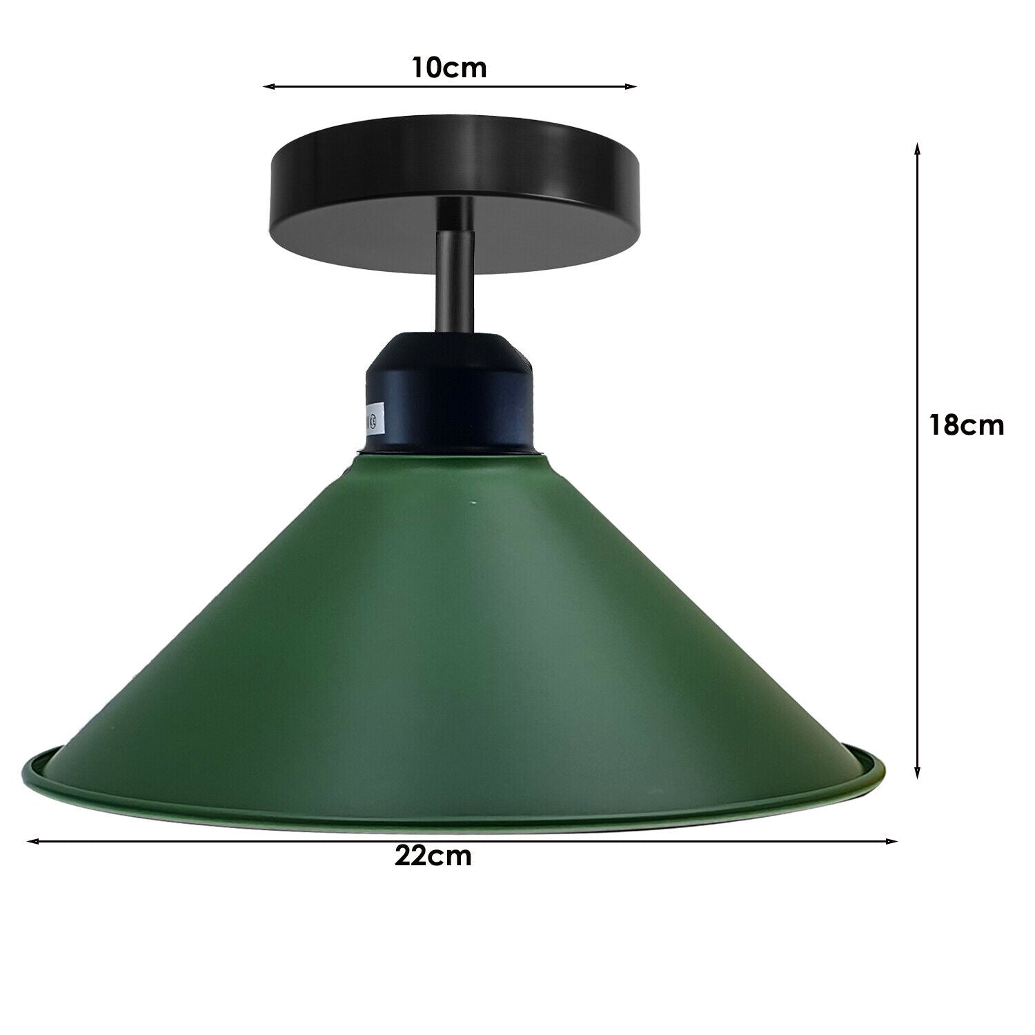 Grün-Deckenlampe Industrie Retro E27 Hängeleuchte Kegel Metall Draht  Vintage Lampe