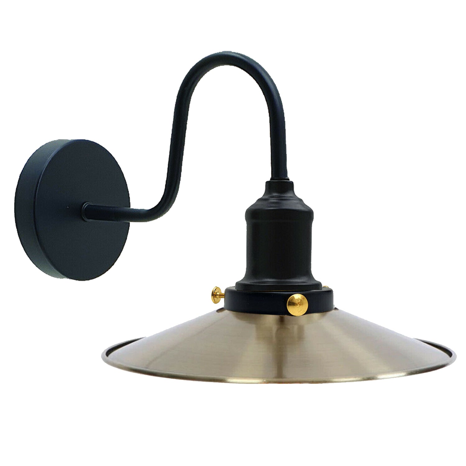 Grün Messing-Retro Vintage Wandleuchte Metall-Wandlampe Industrielampe Laterne Licht E27