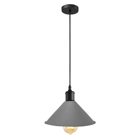 Grau-Industrie Vintage Lampe Retro Deckenlampe Pendelleuchte Kronleuchter E27 Edison