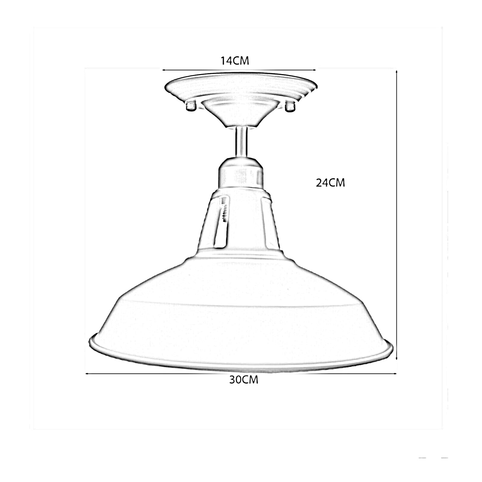 LED Deckenleuchte Mit Deckenlampensockel