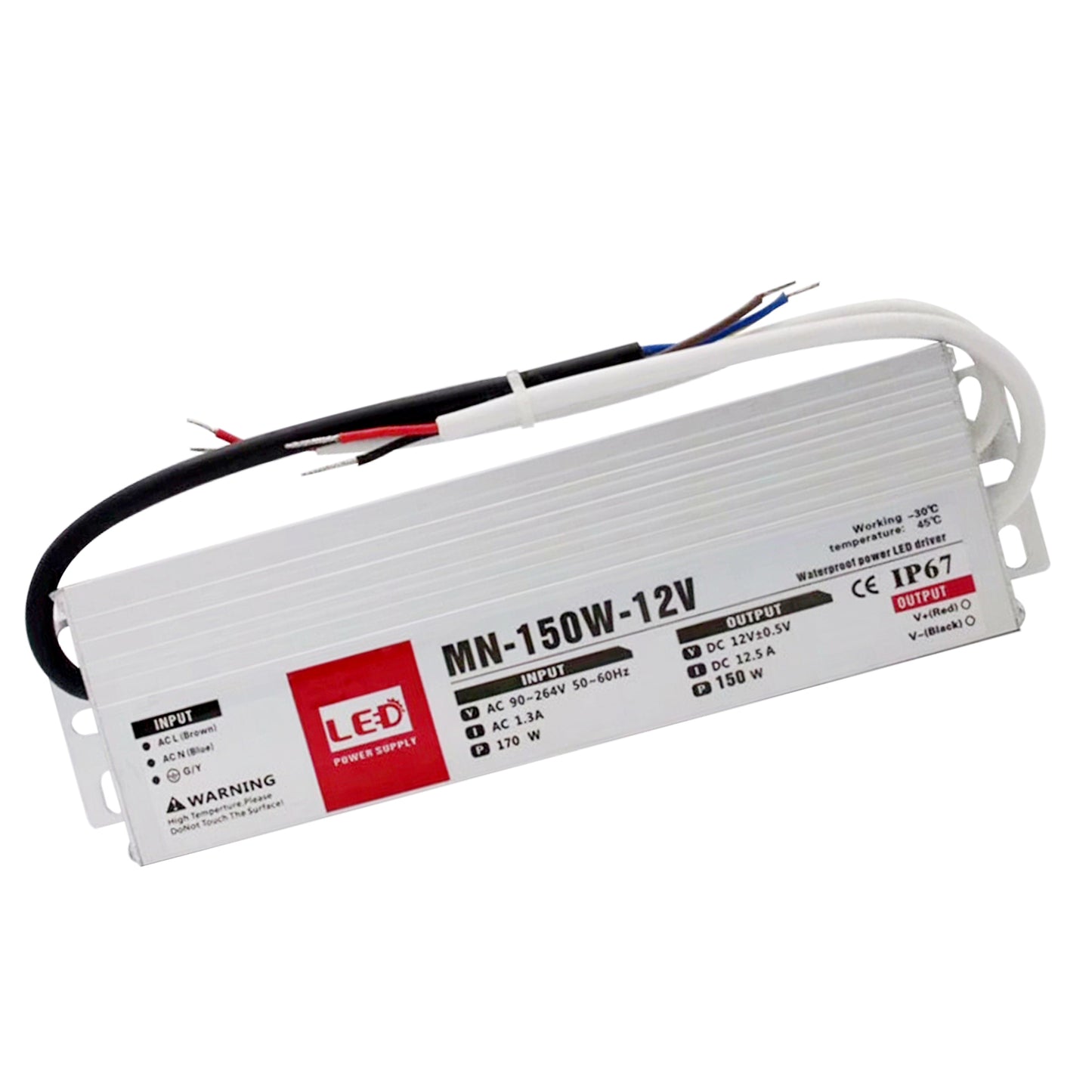 150W LED Treiberschalter Netzteiltransformator IP67 Ultra Slim
