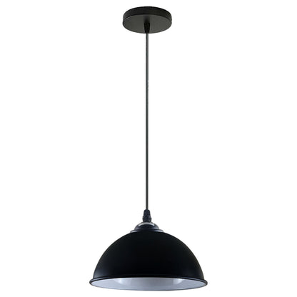 Schwarz und weiß Kuppel_Deckenleuchte Hängelampe Lampenschirm 