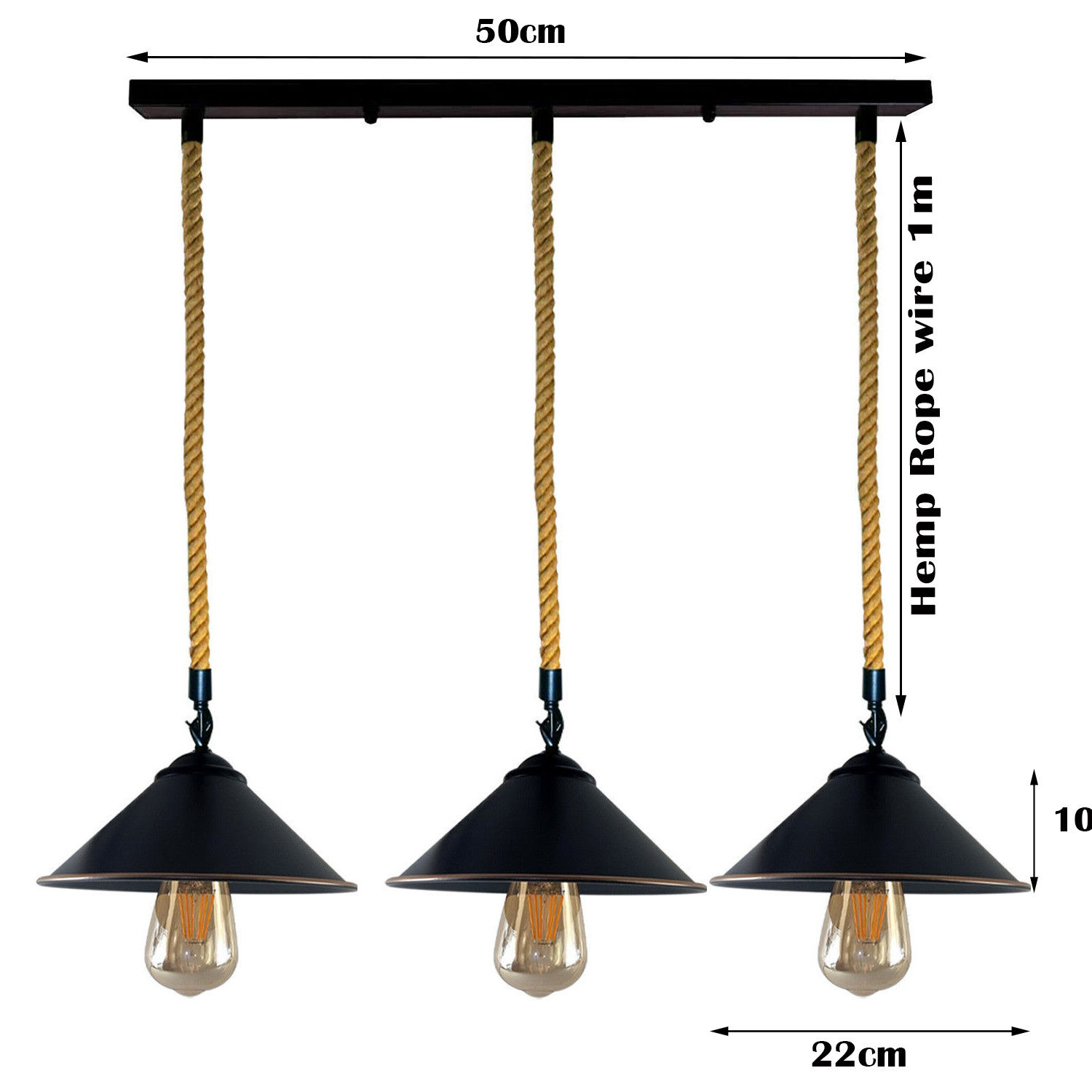 Lampenschirm Pendelleuchte 3 Flammig wohnzimmer