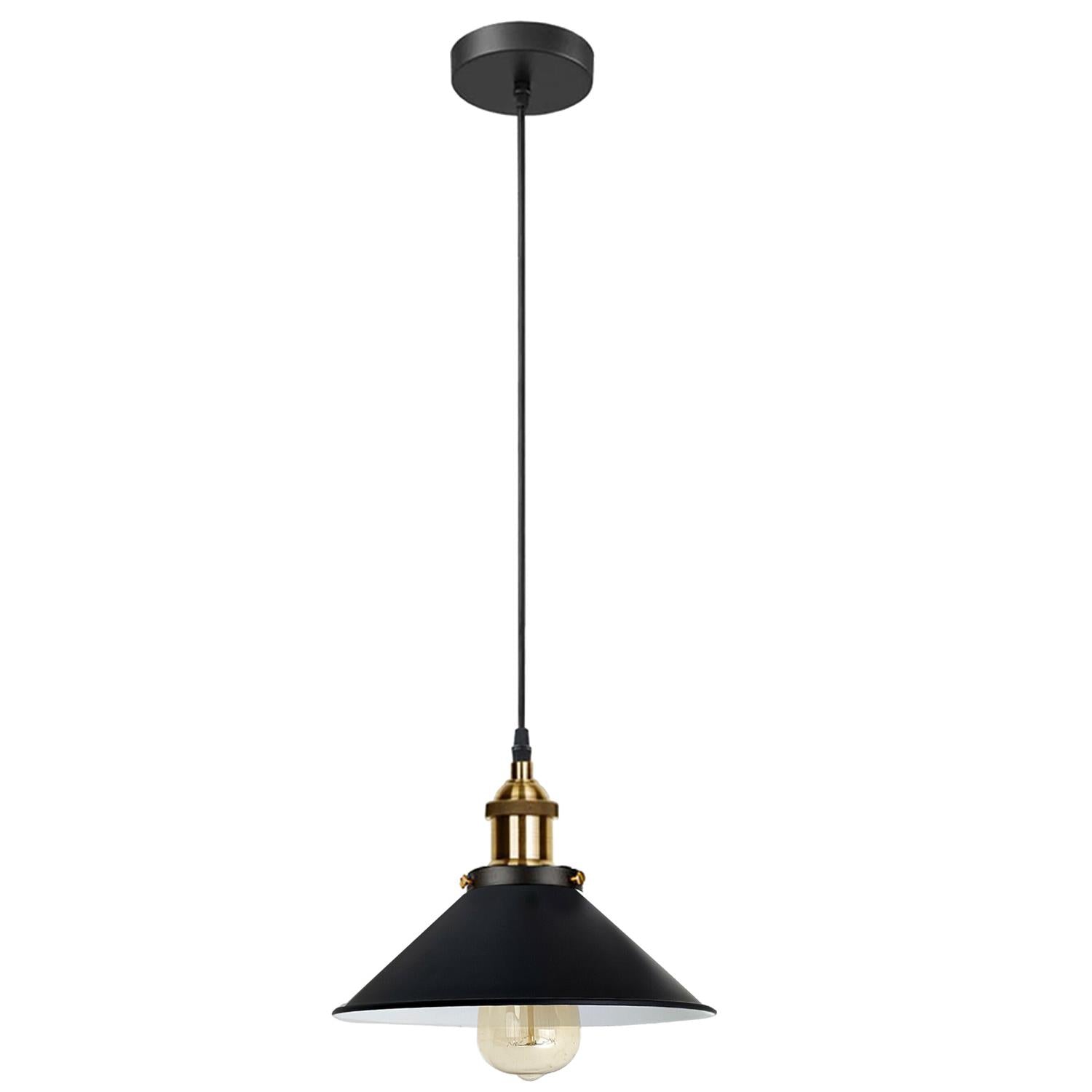 Vintage Industrieller Deckenpendelschirm aus Metall Moderne Hängelampe im Retro-Stil