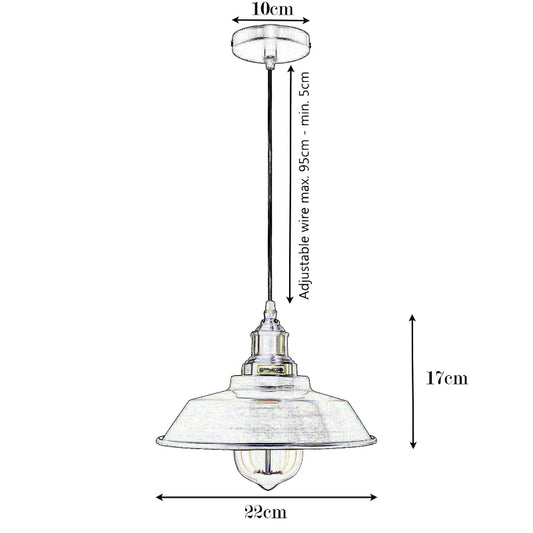 Pendelleuchten Hängelampe Ø 22CM E27 ledsone.de