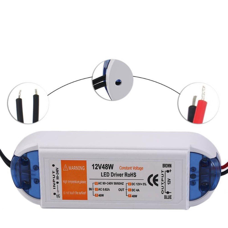 48W Kompakt LED Trafo DC12V AC 230V Netzteil transformator