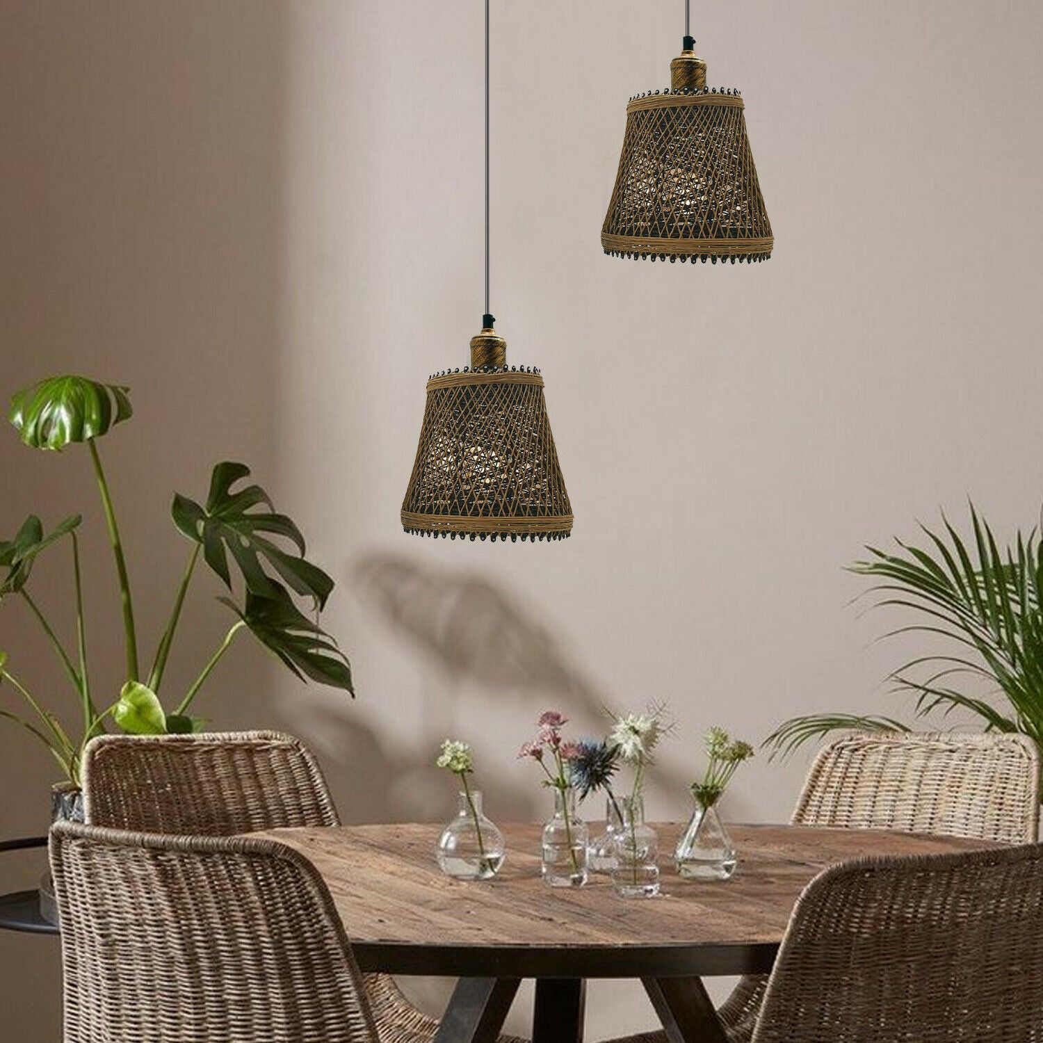Retro Wasserrohr Kronleuchter – 5‑flammige Pendelleuchte Aus Eisen, 65 Cm, E27, Für Bar, Cafe & Wohnzimmer