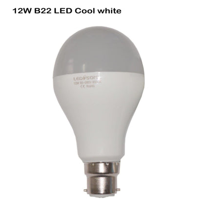 12 W B22 Schraub-LED-Licht GLS-Lampen, energiesparende Edison Cool White 6000 K nicht dimmbare Lichter