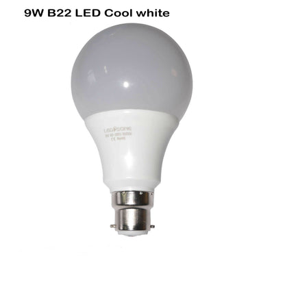 9 W B22 Schraub-LED-Licht GLS-Lampen, energiesparende Edison Cool White 6000 K nicht dimmbare Lichter