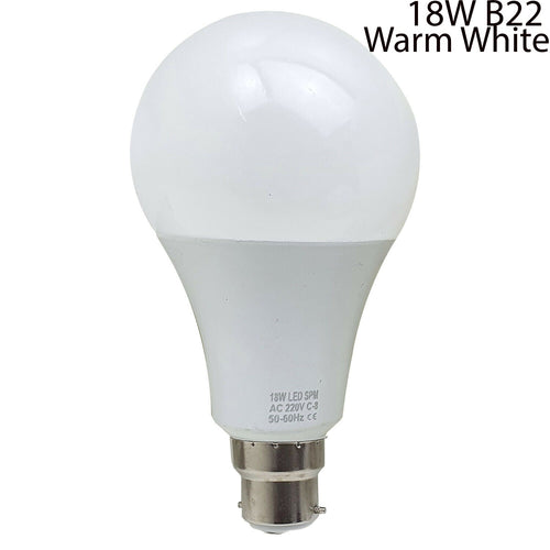 Lampadina a risparmio energetico B22 da 18 W, luce bianca calda~2211